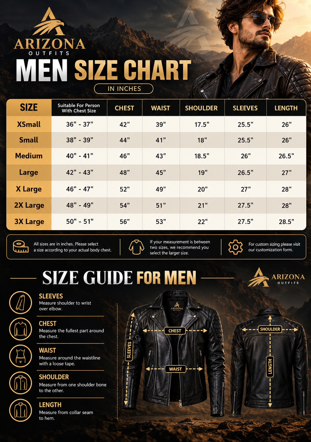 Men size chart